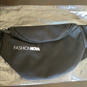Fashion Nova black fanny pack